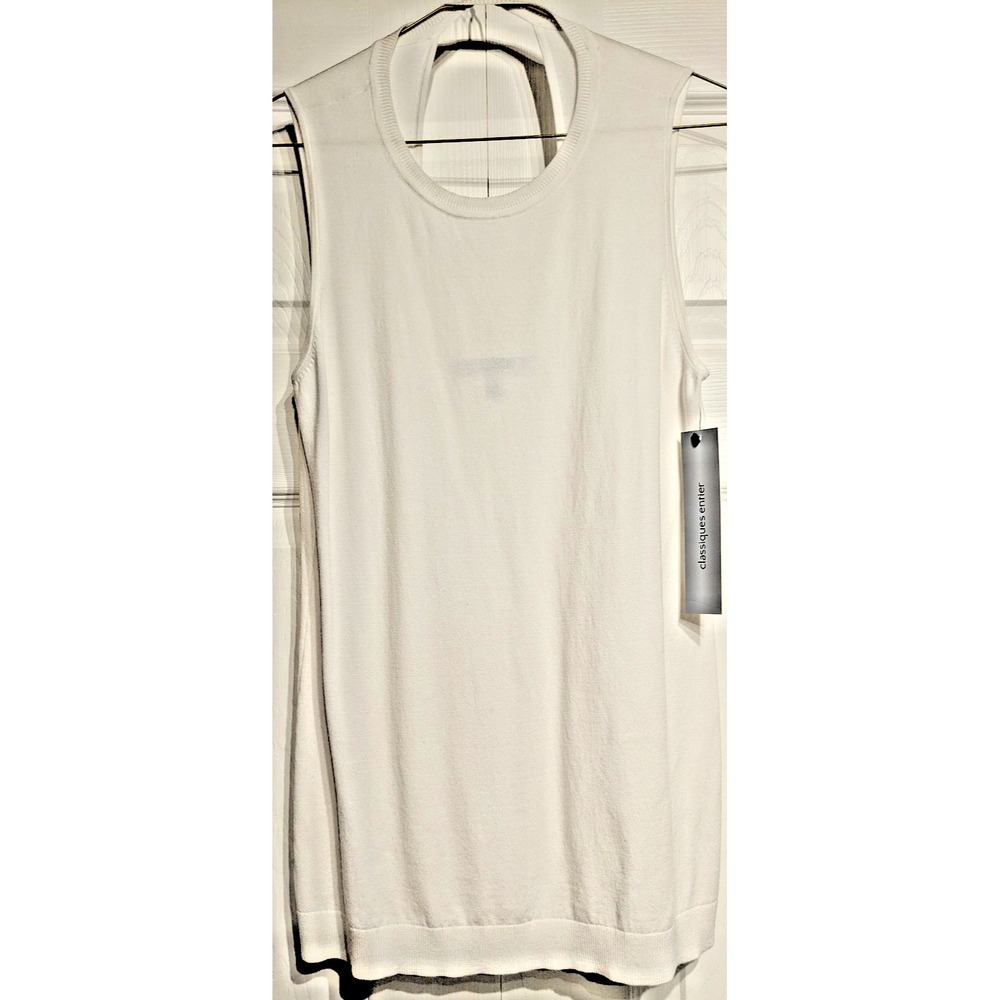 Classiques Entier Sweater Womens Small Sleeveless Knit Tank Top Pullover NWT